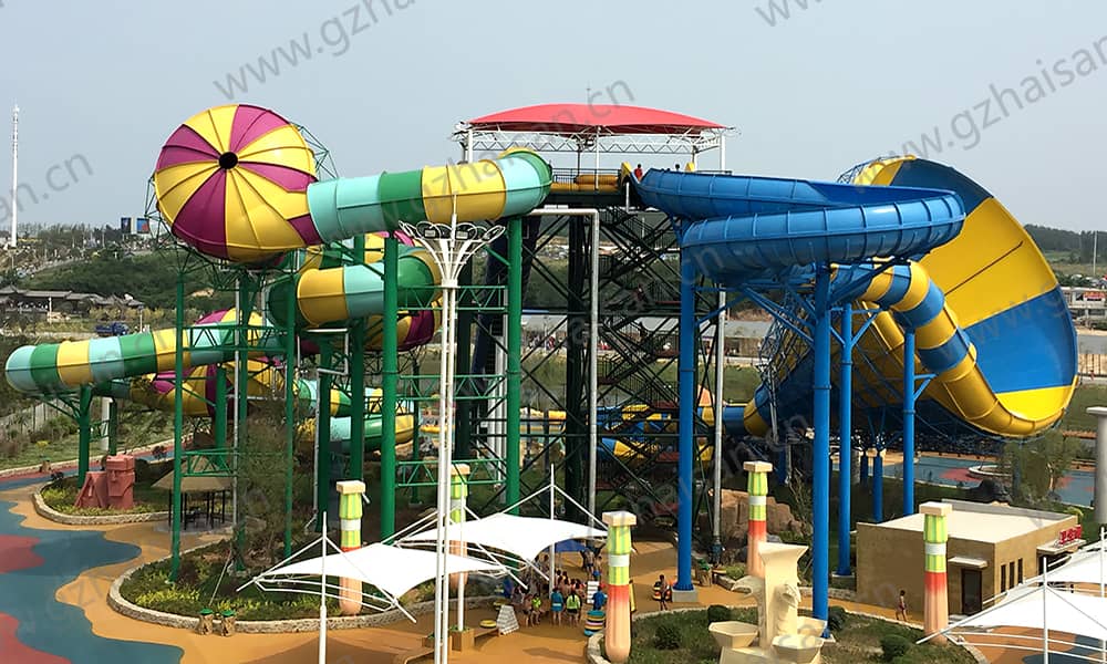 辽宁盖州亚特兰蒂斯海乐园大喇叭、暴风谷组合